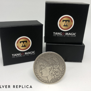 Replica Morgan Steel Coin (Gimmicks and Online Instructions) by Tango Magic - Trick